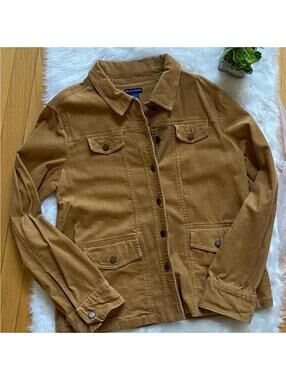 Falls Creek Women's Corduroy Jacket, Size Large, Brown
